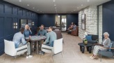 tv lounge area with ample seating