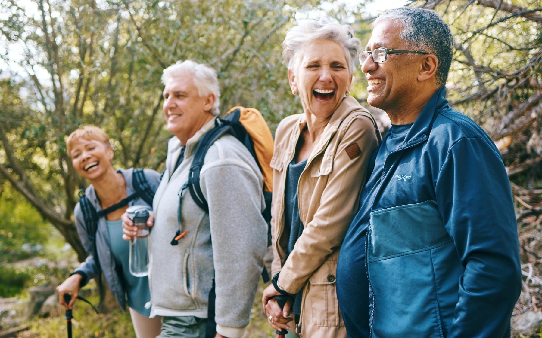 a group of people standing outside