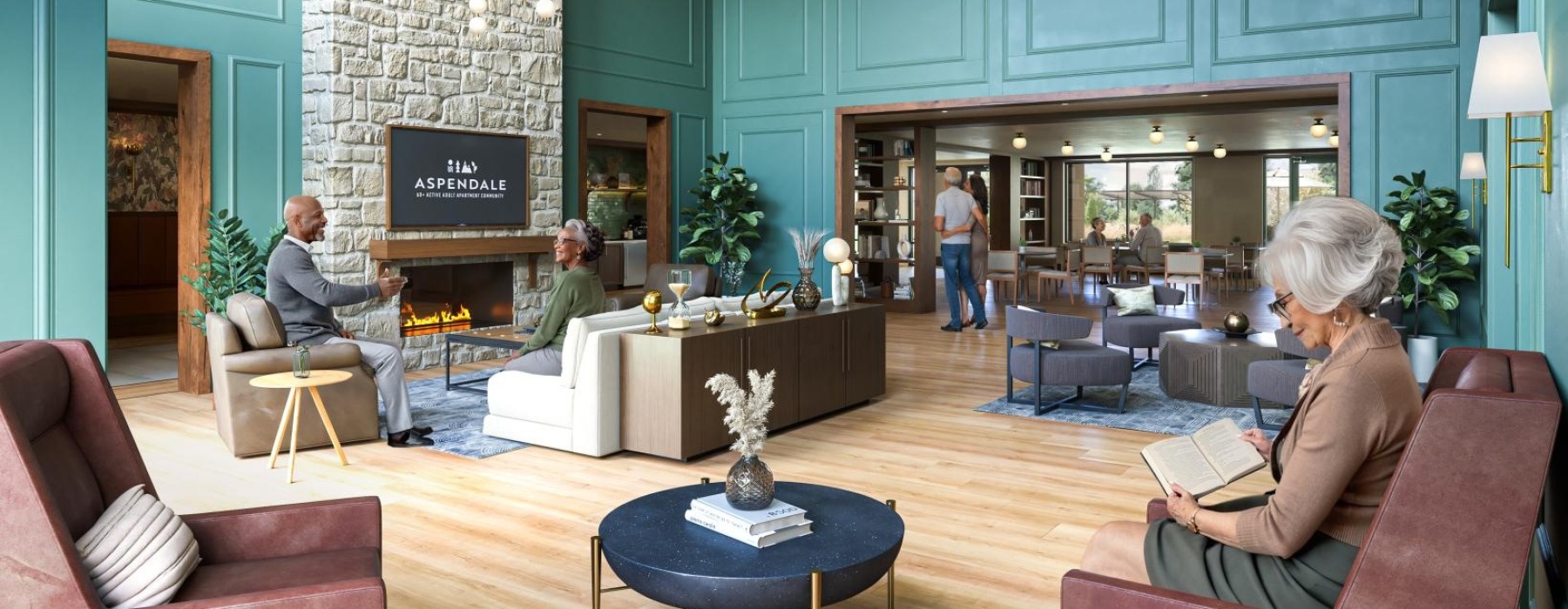 people sitting in a lounge